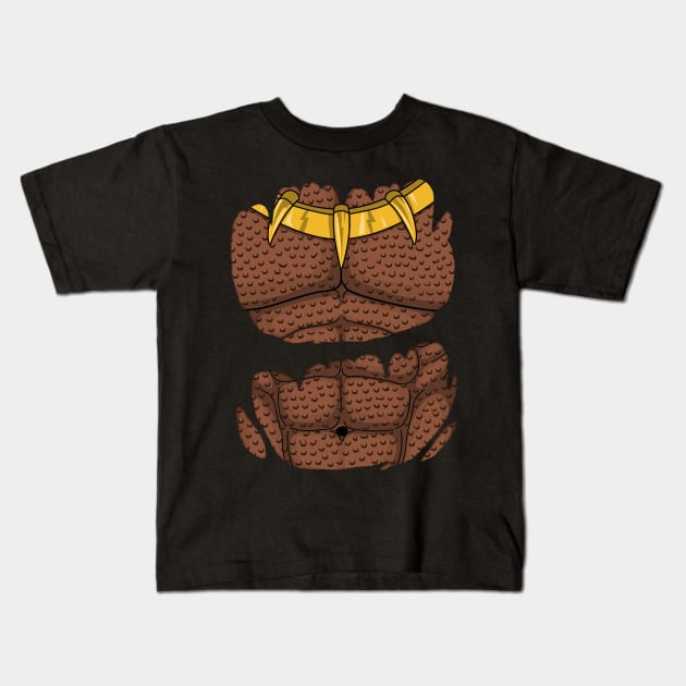 King Killmonger Torn Kids T-Shirt by zemluke